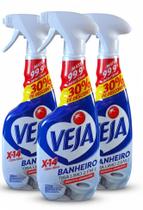 Kit 03 Veja X14 Spray Tira Limo Cloro Ativo 500ml Banheiro