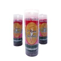 Kit 03 Velas Votiva 7 Dias 7 Linhas 260g Parafina Pura