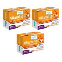 Kit 03 Vitamina C 1g Liberação Prolongada 30 Cpr Equaliv