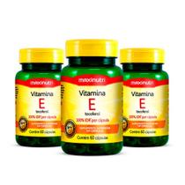 Kit 03 Vitamina E 100% Idr 60 Capsulas Maxinutri