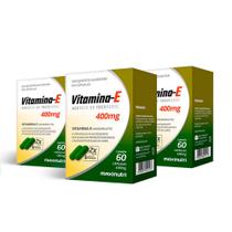 Kit 03 Vitamina E Antioxidante 400mg 60 Capsulas Maxinutri Kit 03 Vitamina E Antioxidante 400mg 60 Capsulas Maxinutri