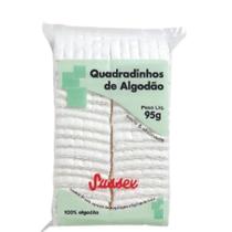 Kit 03Pacotes Quadradinhos De Algodão Sussex - Macio E Absorvente 95g