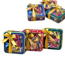 Kit 03un Latas Natal C/ Visor Decorada C/ Bombons Presente