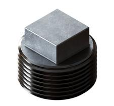 Kit 03x bujão cabeca quadrada inox 304 150 bsp 1.1/2''