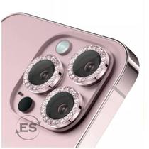 Kit 03X Película Lente Câmera Brilho Diamante Para iPhone 12 Pro - Charme Beleza e Proteção - Premium