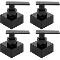 Kit 04 Acabamento C73 Preto Registro Gaveta Deca Kit 04 Acabamento C73 Preto Registro Gaveta Deca