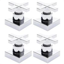 Kit 04 Acabamento Cruzeta Cromado Registro Pressão Deca Kit 04 Acabamento Cruzeta Cromado Registro Pressão Deca