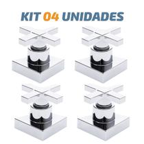 Kit 04 Acabamento Cruzeta Cromado Registro Pressão Deca Kit 04 Acabamento Cruzeta Cromado Registro Pressão Deca