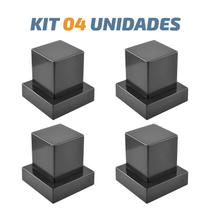 Kit 04 Acabamento Quadrado Preto Registro Pressão Deca Kit 04 Acabamento Quadrado Preto Registro Pressão Deca