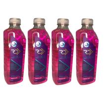 Kit 04 Aditivo Fluído Líquido Radiador Rosa Pronto uso radiex