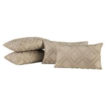 Kit 04 Almofadas Cheias Aveline 60cm X 30cm Caqui Kit 04 Almofadas Cheias Aveline 60cm X 30cm Caqui