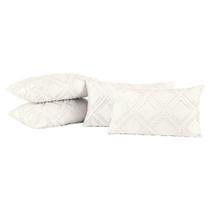 Kit 04 Almofadas Cheias Aveline 60cm X 30cm Off White Kit 04 Almofadas Cheias Aveline 60cm X 30cm Off White