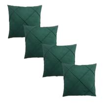 Kit 04 Almofadas Cheias em Suede Drapeada 45x45cm Decorativas Sala Quarto Sofá Kit 04 Almofadas Cheias em Suede Drapeada 45x45cm Decorativas Sala Quarto Sofá