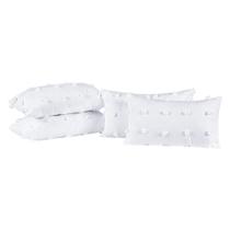 Kit 04 Almofadas Cheias Poppy 60cm x 30cm - Branco Kit 04 Almofadas Cheias Poppy 60cm x 30cm - Branco
