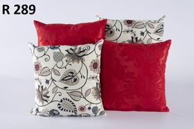 Kit 04 Almofadas Jacquard Decorativas Cheias Sofá Sala Ou Quarto