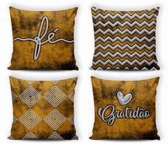 Kit 04 Almofadas Personalizadas Cheias Estampa Digital Kit 04 Almofadas Personalizadas Cheias Estampa Digital