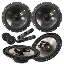 Kit 04 Alto Falantes 2 Vias Bravox 6 polegadas CS60BK e B3X60X 230 Watts Rms