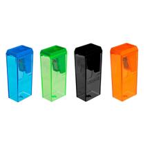 Kit 04 Apontador com Depósito Escolar 6cm Bloco Léo & Léo - Leonora