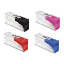 Kit 04 Apontador Transparente Retangular com Deposito Colorido Faber Castell Kit 04 Apontador Transparente Retangular com Deposito Colorido Faber Castell