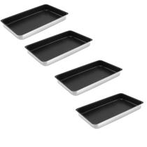 Kit 04 Assadeiras Antiaderente Forno GN 52,5x32,0x6,2 - ABC