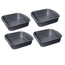 Kit 04 Assadeiras Tabuleiro Quadrada Teflon Nº 01 - 2.4L