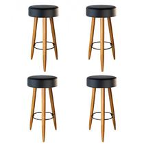 Kit 04 Banqueta Alta 70 Cm Pés Palito Para Área Gourmet