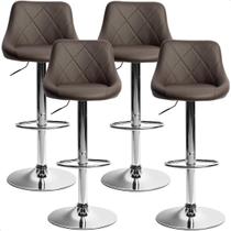 Kit 04 Banqueta Alta Giratória Milano Cozinha Americana Bar prime.office P070 Kit 04 Banqueta Alta Giratória Milano Cozinha Americana Bar prime.office P070