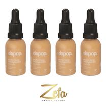 Kit 04 Base Fluída Make Bem Basiquinha 30ml Cor 04 - Dapop