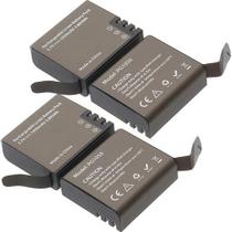 Kit 04 Bateria Eken Original PG1050 Li-Ion 3.7 v 1050mAh Extra para Câmera H9R SJCAM H9RS S60 M10