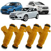 Kit 04 Bico Injetor Bosch Fiesta Focus Ecosport KA KA+