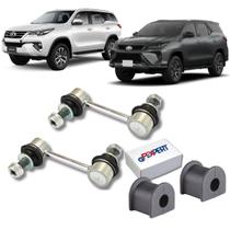 Kit 04 bieleta bucha barra estabilizadora traseira hilux sw4 2016 a 2023