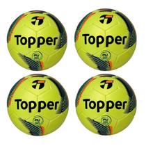 Kit 04 Bola De Futebol Society Topper Sintético PRO