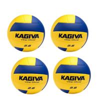 Kit 04 Bola De Vôlei Kagiva 2.6 Oficial XXIV Cor:AmareloTamanho:UnicoGênero:Unico