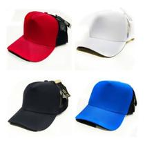 Kit 04 Boné Liso Aba Curva Trucker Telinha Colorido Seu Logotipo Feminino Masculino