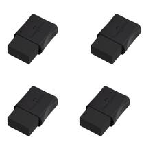 Kit 04 Borrachas Escolar Max Black Preta - Faber Castell