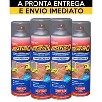 Kit 04 Borrachas Manta Líquida Impermeabilizante Vedatudo Para Telhado/Cantos/Juntas/Concreto 400ml