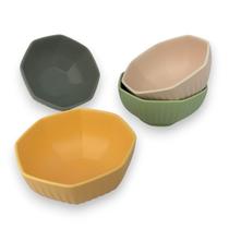 Kit 04 Bowl Tigela Cumbuca Candy Colors Tons Pasteis Pequeno