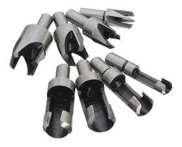 Kit 04 Brocas P/ Cavilhas + 4 Cortadores Tapa Furos Kit 04 Brocas P/ Cavilhas + 4 Cortadores Tapa Furos