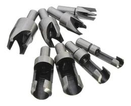 Kit 04 Brocas Para Cavilhas + 4 Cortadores Tapa Furos