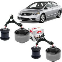 kit 04 buchas bandeja balança dianteira civic g8 2006 2007 2008 2009 2010 2011