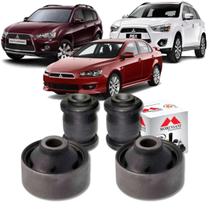 Kit 04 buchas da bandeja do asx lancer outlander 2008 a 2018