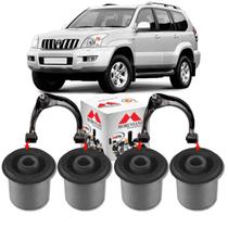 Kit 04 buchas da bandeja superior dianteira land cruise prado 2002 2003 2004 2005 2006 2007 2008 2009