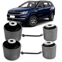 Kit 04 buchas maior e menor braço facão oscilante traseiro para jeep commander