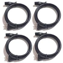 Kit 04 Cabos Força 3 X 1MM 1.5M Tripolar Para Cubo Amplificador regua de AC e Fontes