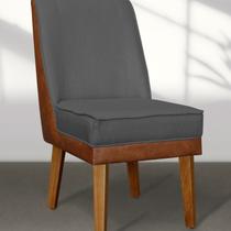 Kit 04 Cadeiras de Jantar Virgínia Composê e material sintético