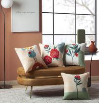 Kit 04 Capas de Almofada Decorativa Sofá Gardenia Jolitex Kit 04 Capas de Almofada Decorativa Sofá Gardenia Jolitex