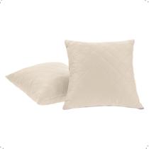 Kit 04 Capas de Almofadas Cor Palha 45x45cm Tecido Fofinho e Macio Com Zíper Kit 04 Capas de Almofadas Cor Palha 45x45cm Tecido Fofinho e Macio Com Zíper