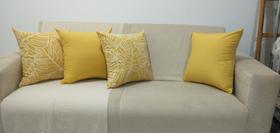 Kit 04 capas para almofadas gorgurão Kit 04 capas para almofadas gorgurão