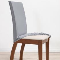 Kit 04 Capas Para Cadeiras Mr 4 Lugares Malha Gel 100% Poliéster - Cinza Kit 04 Capas Para Cadeiras Mr 4 Lugares Malha Gel 100% Poliéster - Cinza