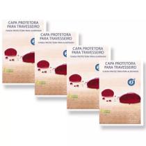 Kit 04 Capas Protetora Travesseiro Impermeável Plooma Zíper Kit 04 Capas Protetora Travesseiro Impermeável Plooma Zíper